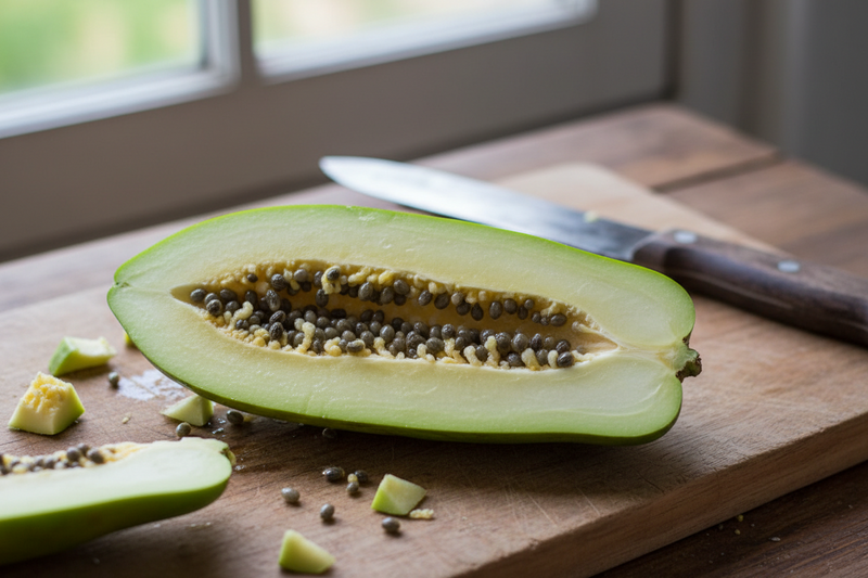 Simple Fermented Green Papaya