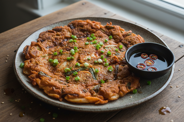 BUCHIMJEON (KIMCHI PANCAKES 김치부침개 )
