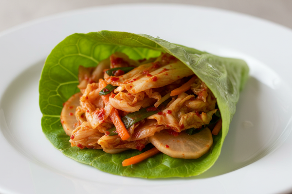 KIMCHI BBQ WRAPS (Ssam 쌈 )