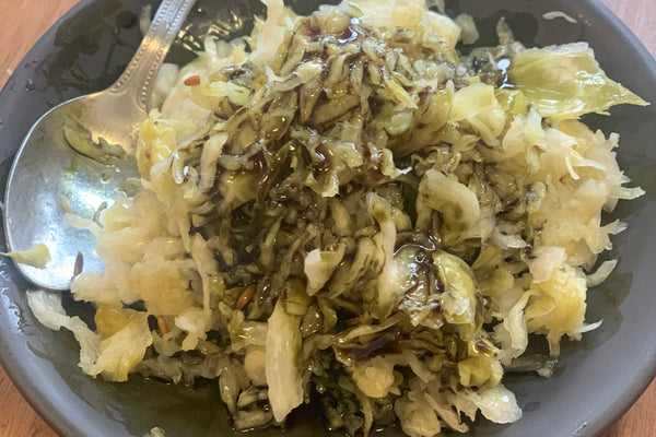 The Tradition of Pumpkin Seed Oil & Sauerkraut (kislo zelje s bučnim oljem)