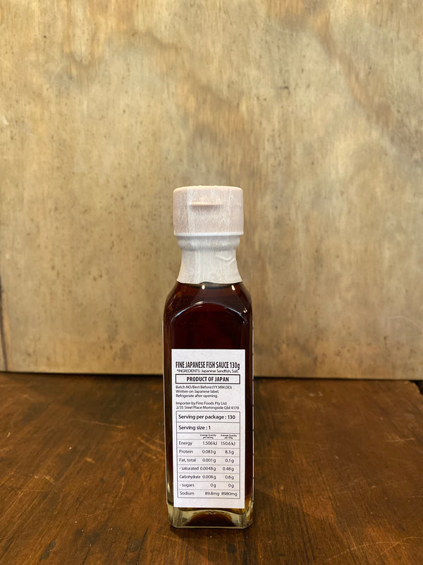 Fine Japanese Fish Sauce 130ml | Fermented Food | Fino Foods